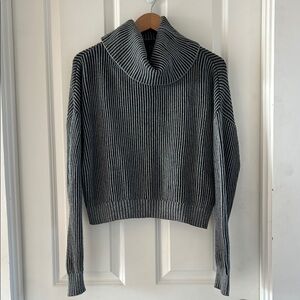 bobiBLACK Los Angeles Striped Gray Women's Sweater